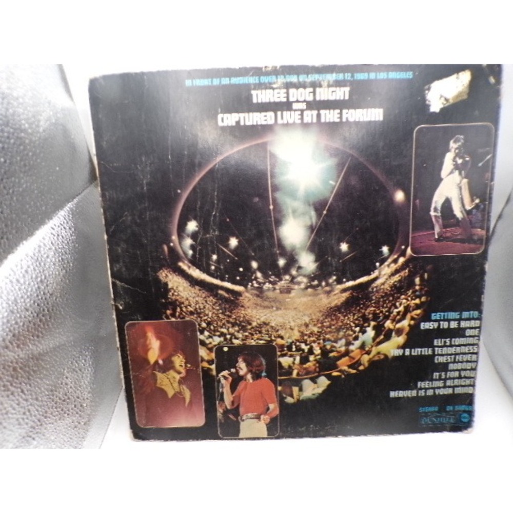 Three Dog Night Captured Live at the Forum Vinyl LP Dunhill DS-50068 Rock 1969‎